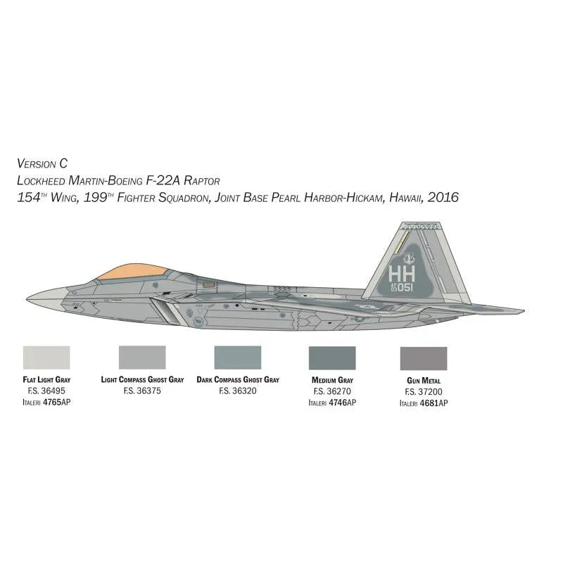 1/48 Lockheed Martin F22A Raptor