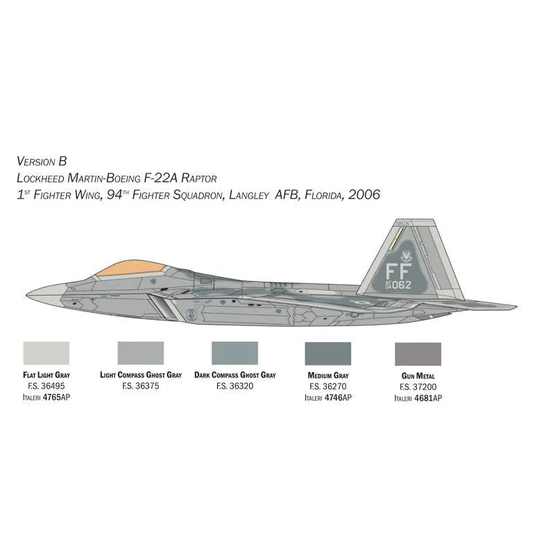 1/48 Lockheed Martin F22A Raptor