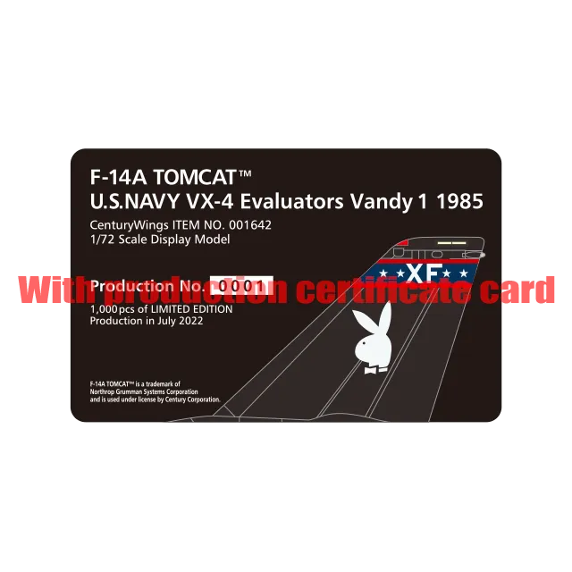 1/72 F14A TOMCAT U.S NAVY VX4 Evaluators Vandy 1 1985