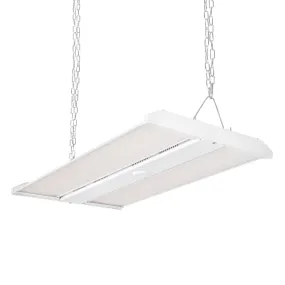 300W/255W/220W LED Linear High Bay Light with Chain Mount - 4K/5K CCT - 120-277VAC