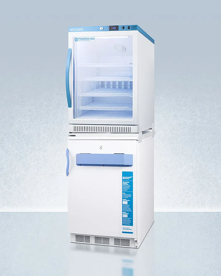 Accucold 24" Wide All-Refrigerator/All-Freezer Combination - ARG6PV-VT65MLSTACKMED2