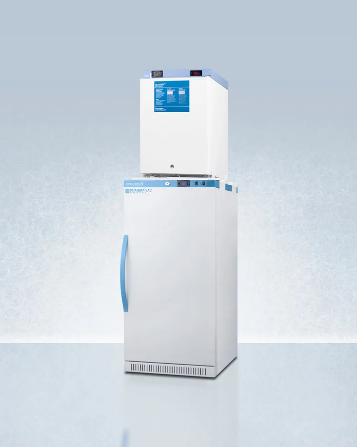 Accucold 24" Wide All-Refrigerator/All-Freezer Combination - ARS8PV-FS30LSTACKMED2