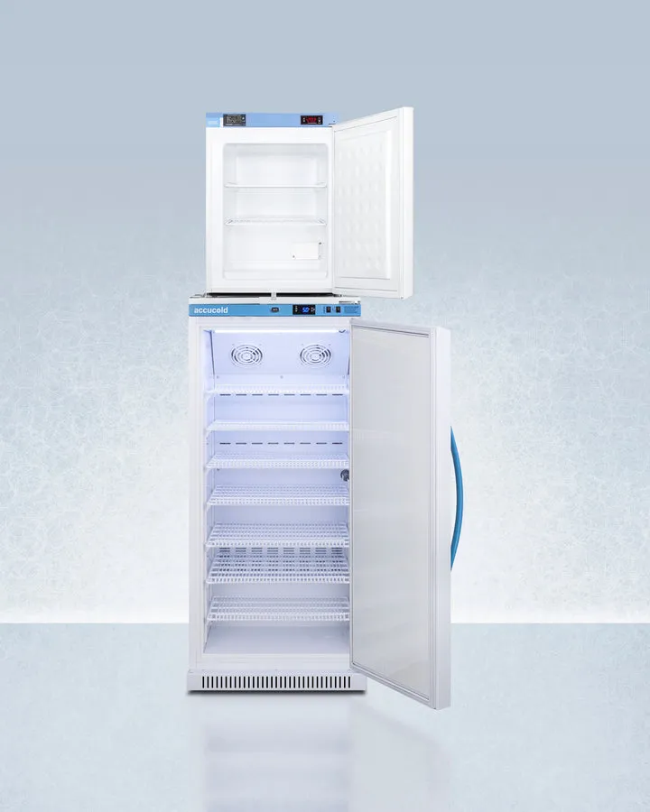 Accucold 24" Wide All-Refrigerator/All-Freezer Combination - ARS8PV-FS30LSTACKMED2