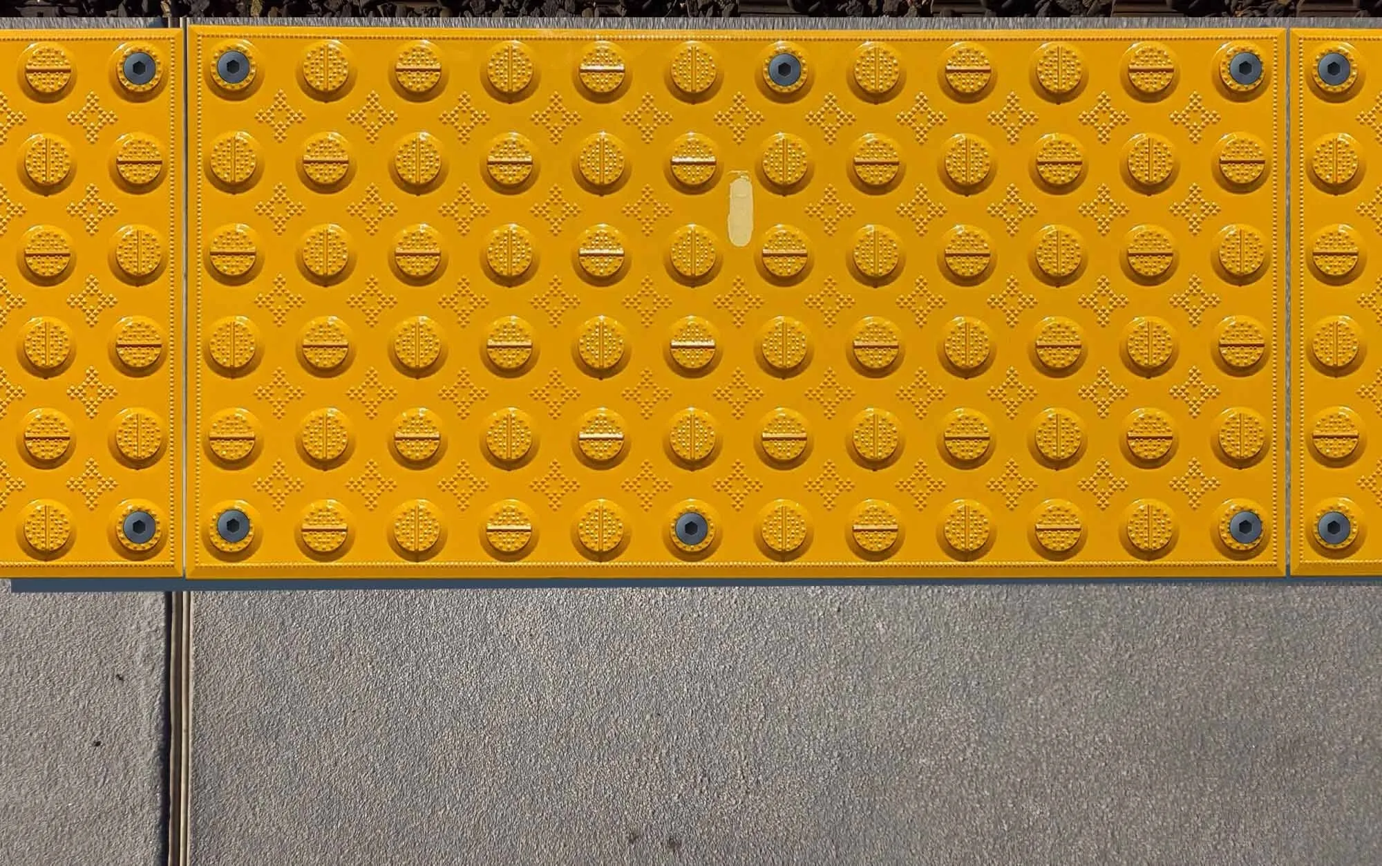 ADA Warning Pads - Truncated Domes for Surface Mount (UV Protected) - 12" x 24" x 1/2", Yellow