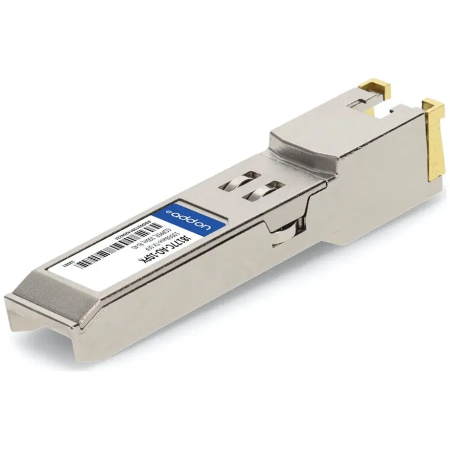 Addon 10-Pack Of Hp J8177C Compatible Taa Compliant 10/100/1000Base-Tx Sfp Transceiver (Copper, 100M, Rj-45)