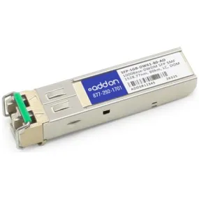 AddOn Fujitsu FC9570A30C Compatible TAA Compliant 1000Base-CWDM SFP Transceiver (SMF, 1570nm, 80km, LC) FC9570A30C-AO