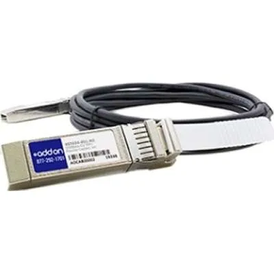 AddOn HP 487654-001 Compatible TAA Compliant 10GBase-CU SFP  to SFP  Direct Attach Cable (Passive Twinax, 1m) 487654-001-AO