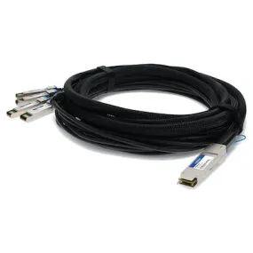 AddOn IBM 49Y7886 Compatible TAA Compliant 40GBase-CU QSFP  to 4xSFP  Direct Attach Cable (Passive Twinax, 1m) 49Y7886-AO