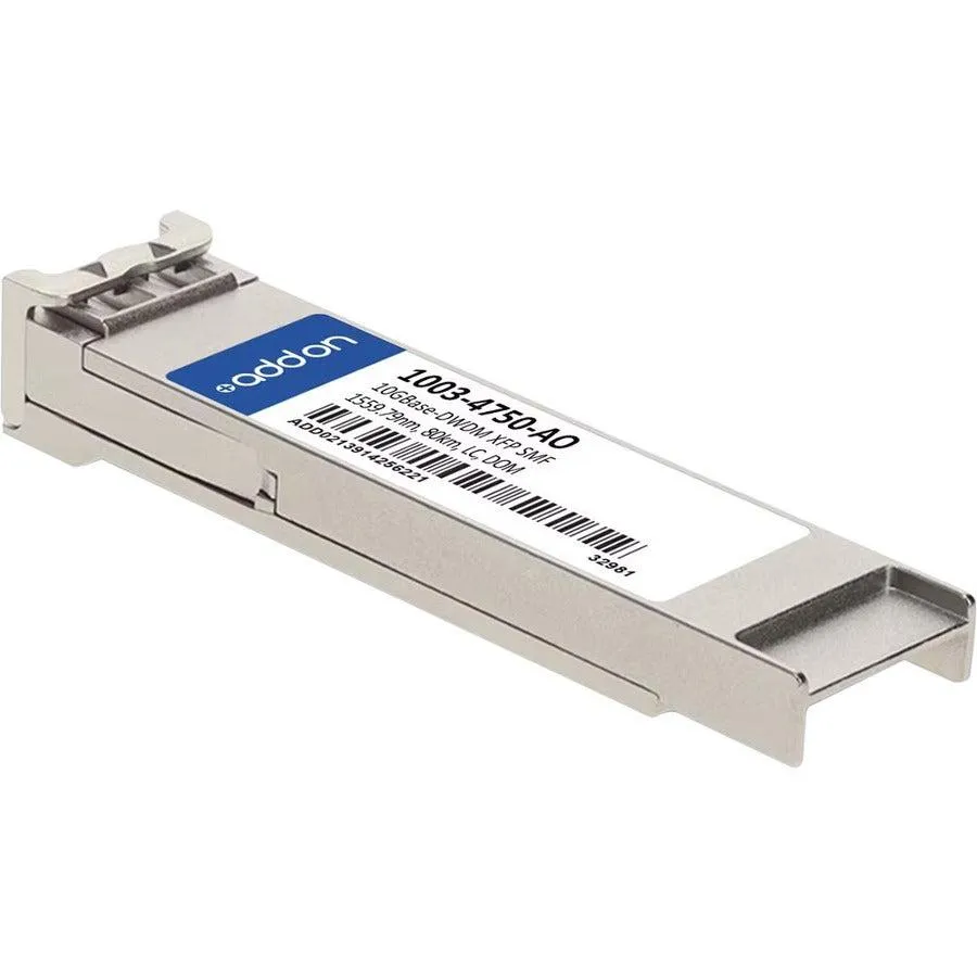 Addon Networks 1003-4750-Ao Network Transceiver Module Fiber Optic 10000 Mbit/S Xfp 1559.79 Nm