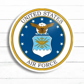 Air Force Logo Sticker | Waterproof Vinyl Decal | 3in