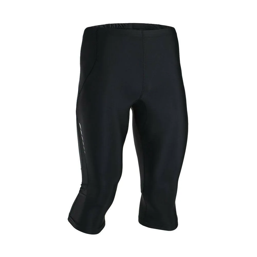 ARSUXEO Stretch Breathable Quick-Drying Compression Shorts Men's Cycling Running Tights Shorts 3/4 Length Pants