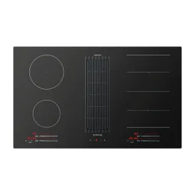 Artusi AID864DD 86cm 4 Zone Induction Cooktop with Built-In Extraction, Black