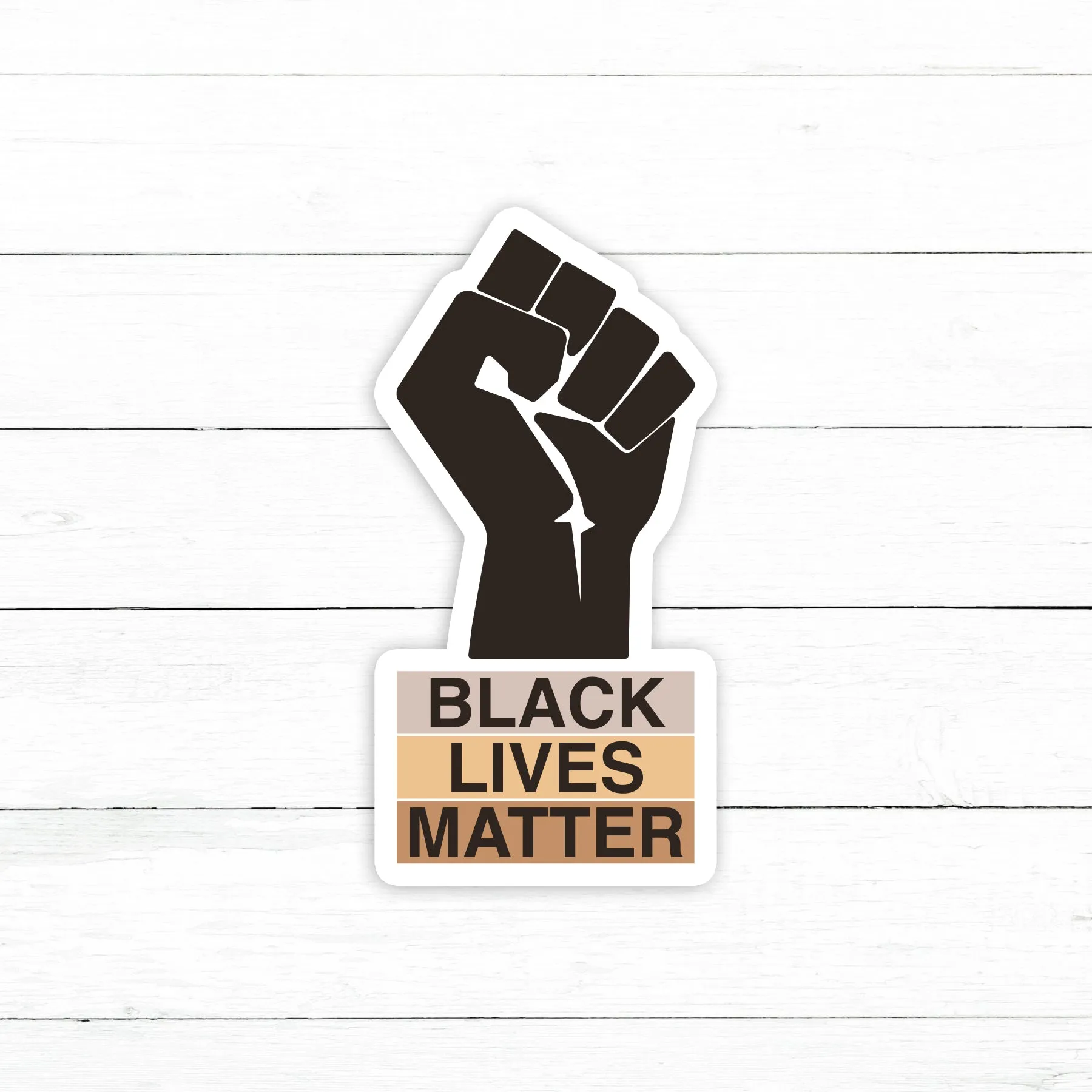 BLM Fist Sticker Decal | Waterproof Vinyl | 3in