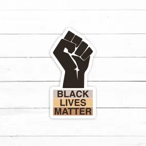 BLM Fist Sticker Decal | Waterproof Vinyl | 3in