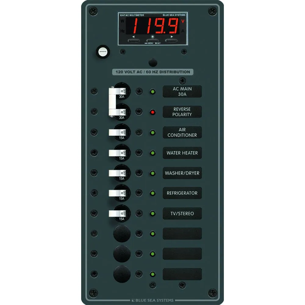Blue Sea 8406 AC Main   8 Positions