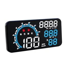 Car Hud Head up Display 5.5-Inch Large Screen Universal USB Gps