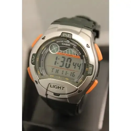 Casio Men's Sport Tide Graph And Moon Phase Watch W753-3