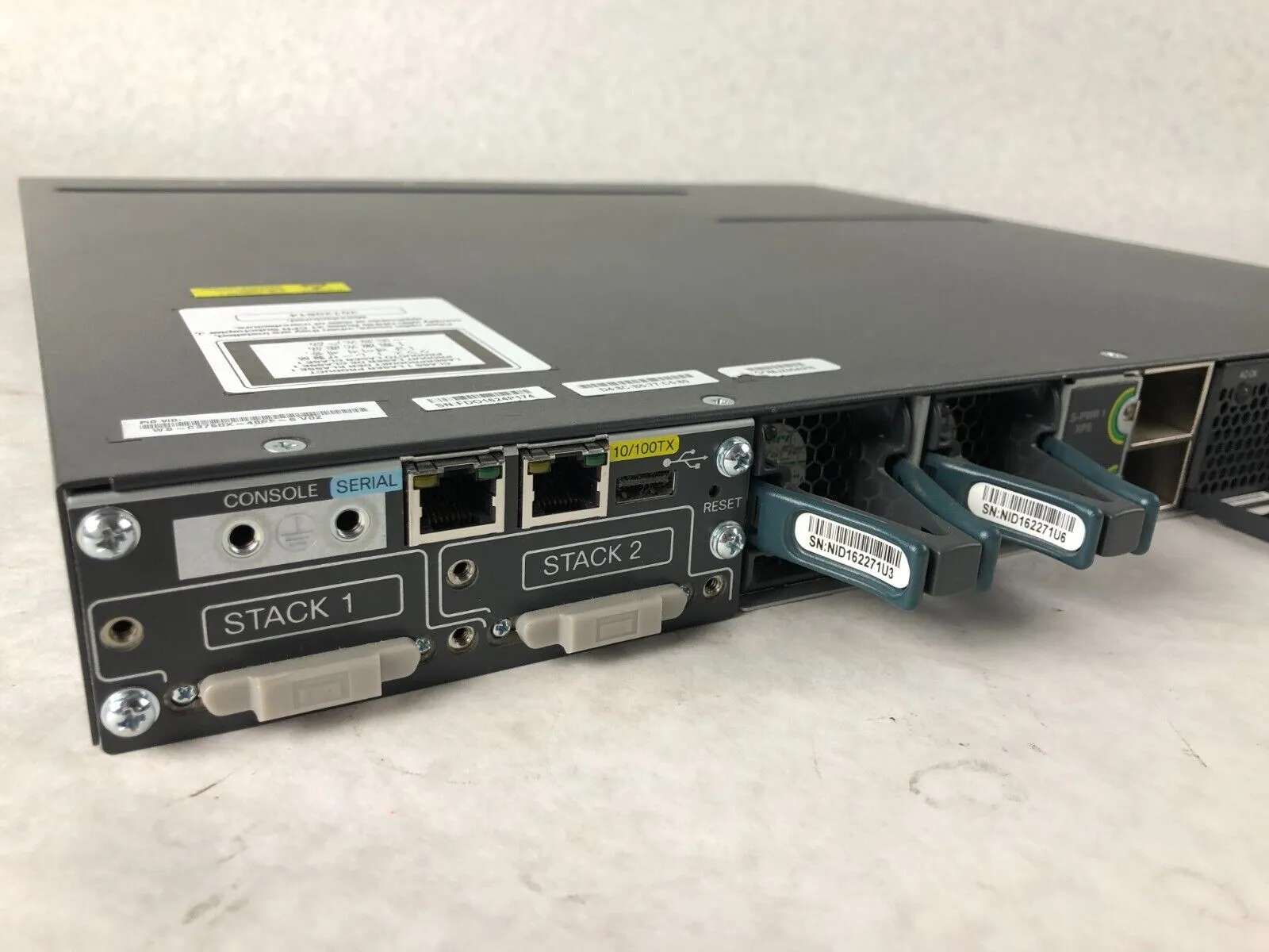Cisco WS-C3750X-48P-S 48-Port GbE PoE Catalyst Network Switch