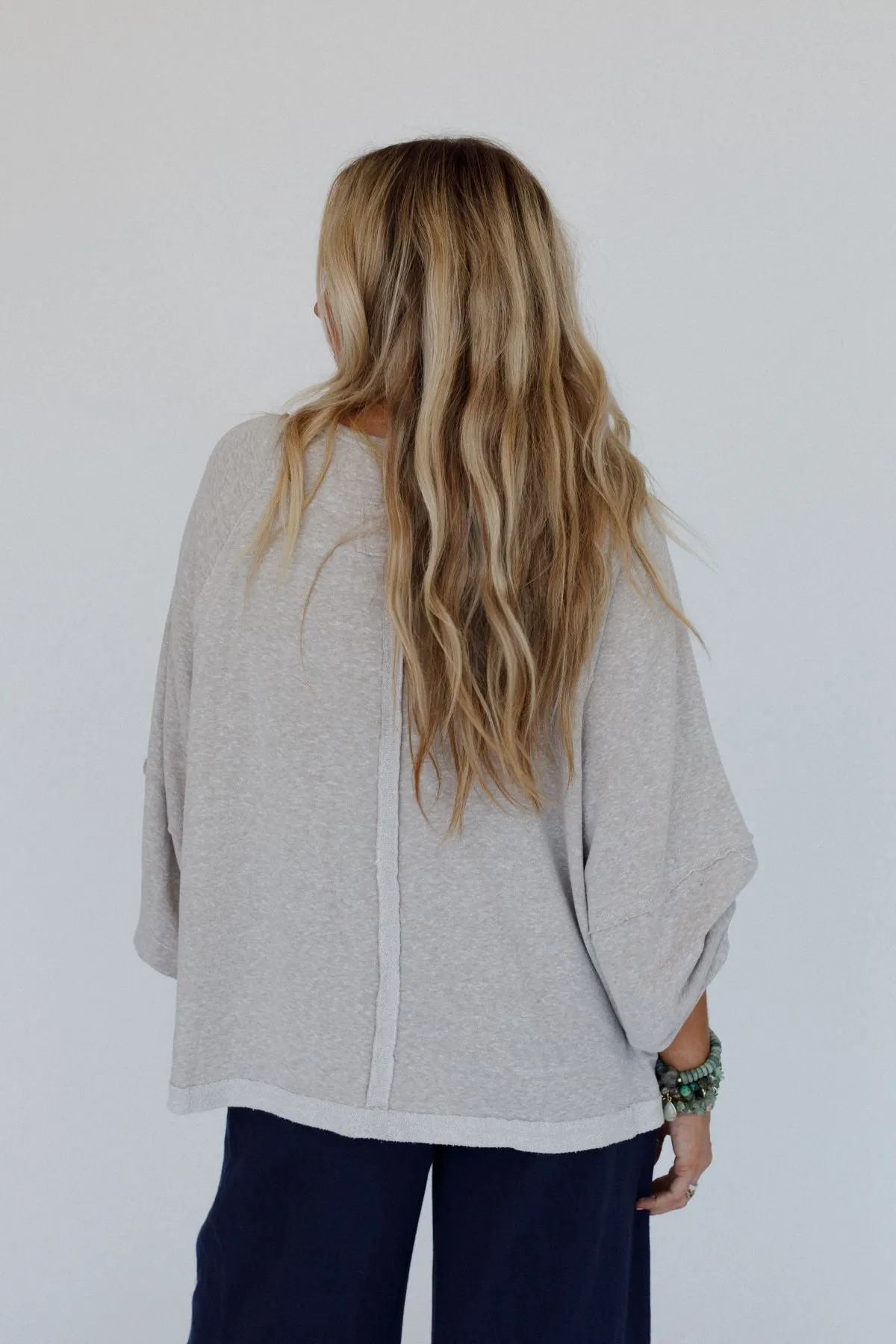 Demri Pullover Top - Oatmeal