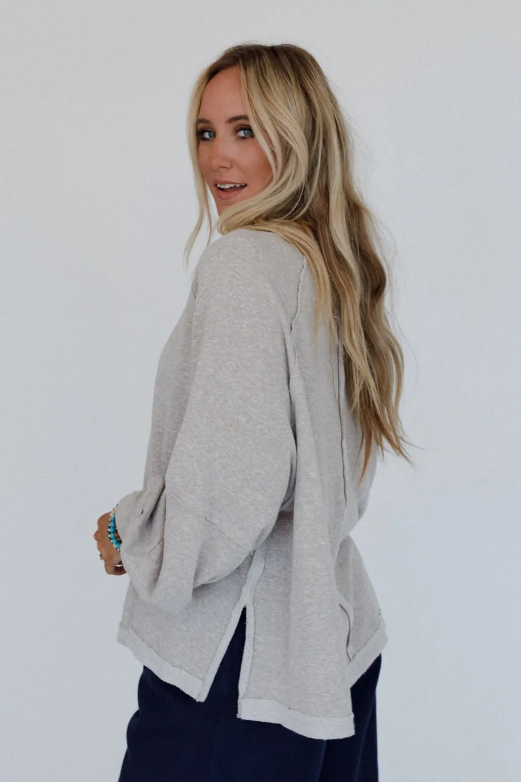 Demri Pullover Top - Oatmeal