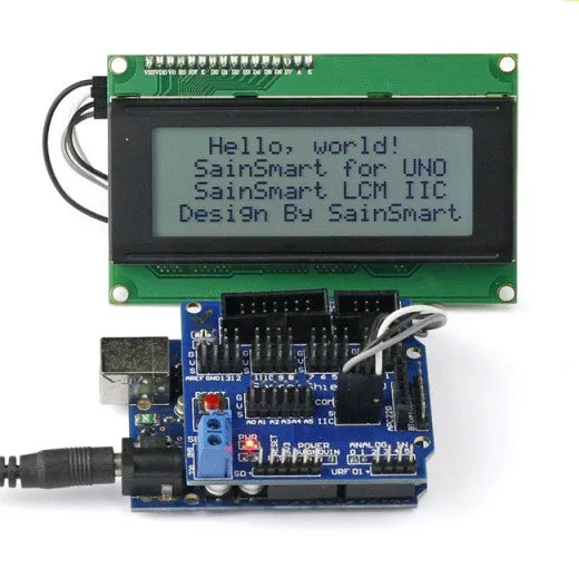 [Discontinued] SainSmart 2560   Sensor V5   LCD2004 White for Arduino UNO MEGA R3 Mega2560 Duemilanove Nano Robot