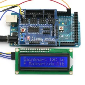 [Discontinued] SainSmart MEGA, ATmega2560   Sensor Shield V5 IIC/I2C/TWI 1602 Serial LCD Module Display For Arduino UNO MEGA