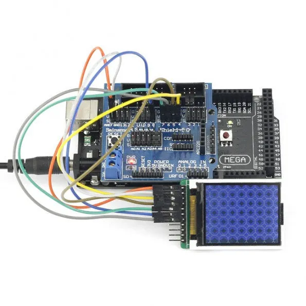 [Discontinued] Sainsmart Mega2560 R3 1.8''LCD Display  Sensor Shield V5 Module For Arduino Robot