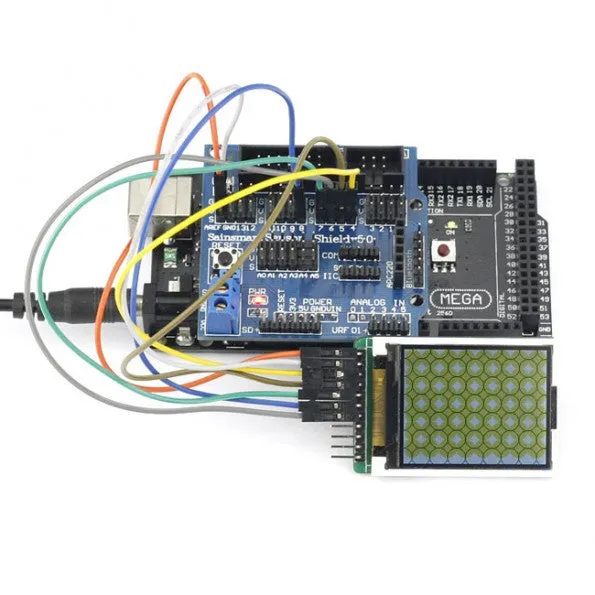 [Discontinued] Sainsmart Mega2560 R3 1.8''LCD Display  Sensor Shield V5 Module For Arduino Robot