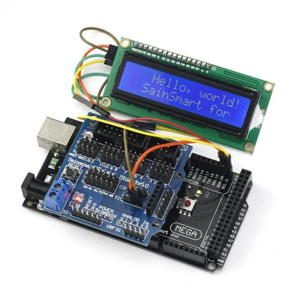 [Discontinued] SainSmart Mega2560 R3  Sensor V5   IIC LCD1602 Module Display For Arduino UNO MEGA R3