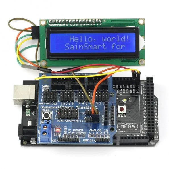 [Discontinued] SainSmart Mega2560 R3  Sensor V5   IIC LCD1602 Module Display For Arduino UNO MEGA R3