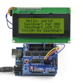 [Discontinued] SainSmart UNO   Sensor V5   LCD2004 Yellow for Arduino UNO MEGA R3 Mega2560 Duemilanove Nano Robot