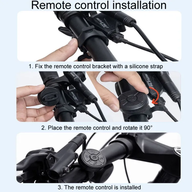 ENLEE E-DL003 Bicycle Wireless Remote Control Horn Mountain Bike Bell Alarms(Black)