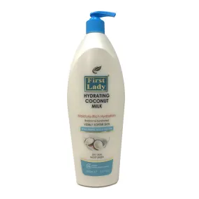 First Lady Hydrating Coconut Milk Moisture Rich Hyaluronic Acid & Peptide Body Lotion