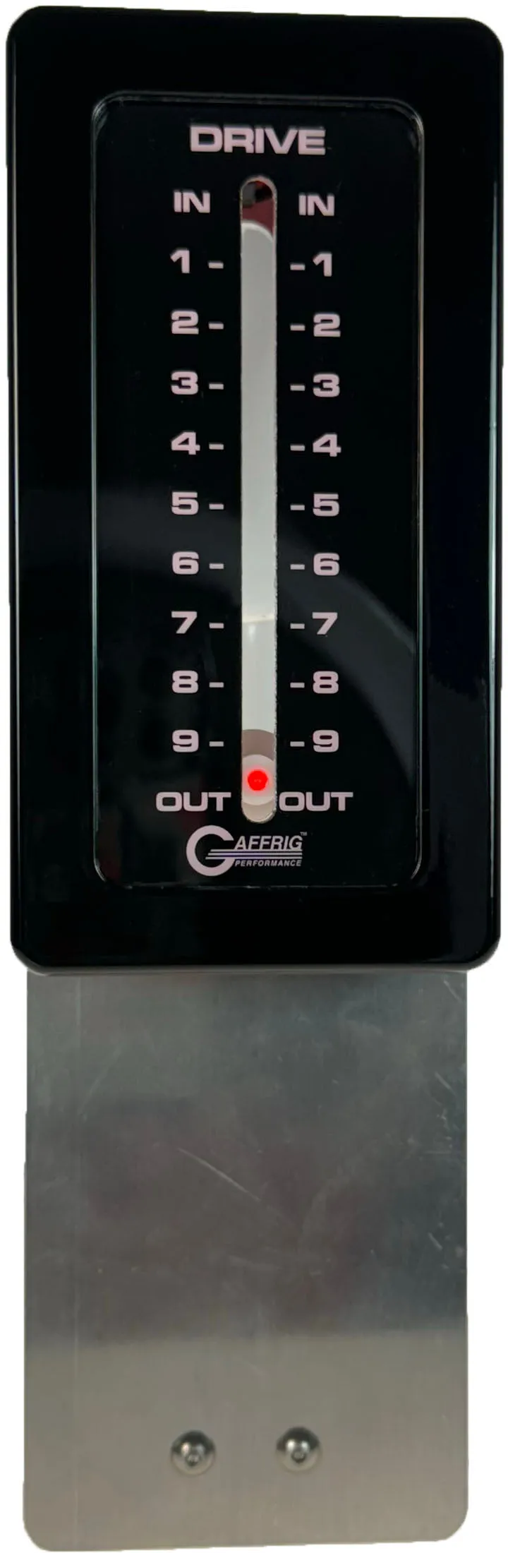 GAFFRIG PART #210 MECHANICAL INDICATOR, 1 DRIVE, MERCURY-BLACK CARD