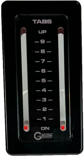 GAFFRIG PART #213 MECHANICAL INDICATOR, 2 TABS - BLACK CARD