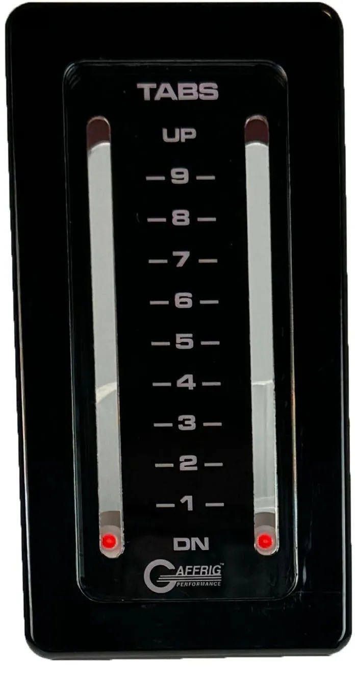 GAFFRIG PART #213 MECHANICAL INDICATOR, 2 TABS - BLACK CARD