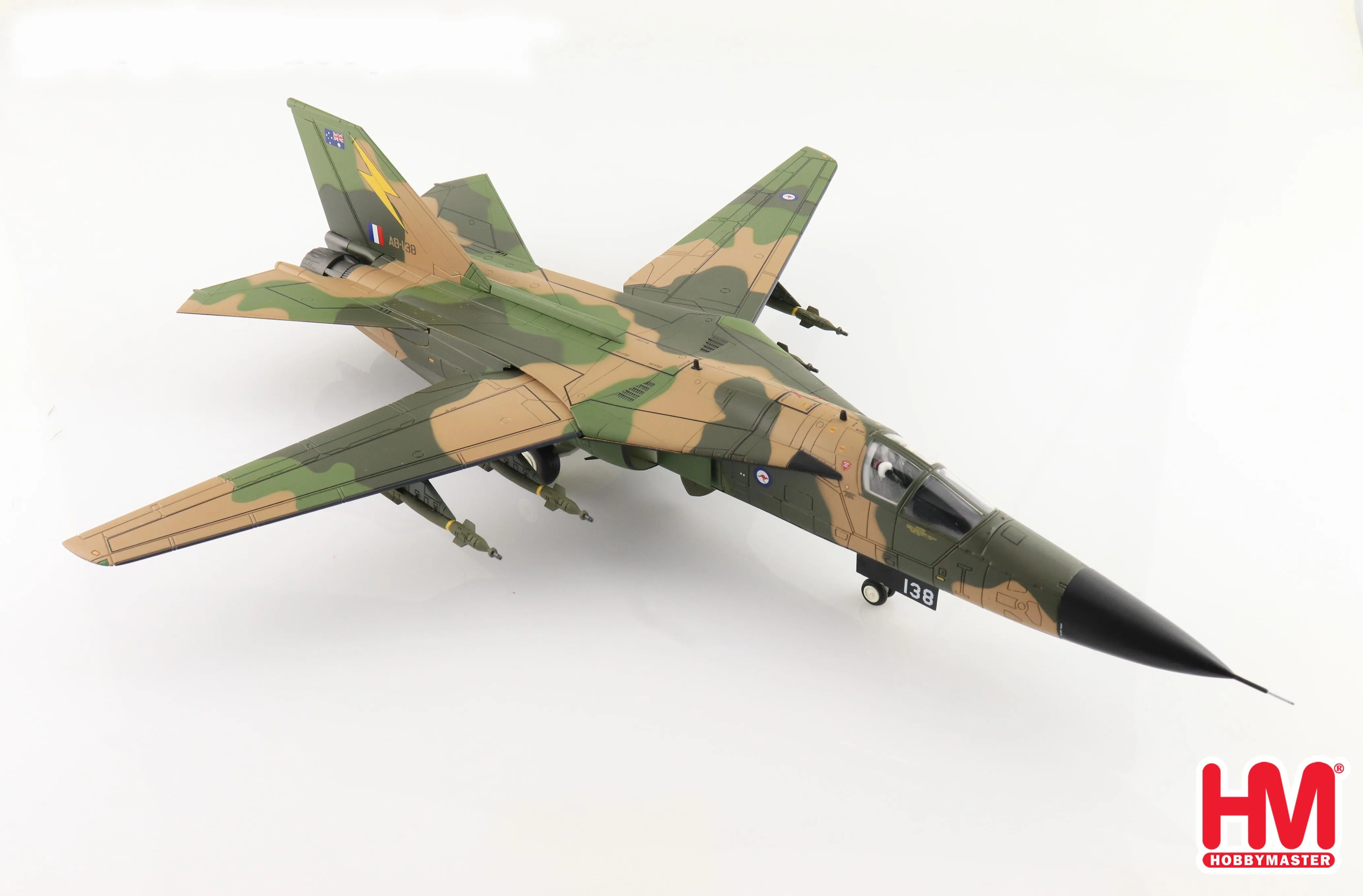General Dynamics F-111C Aardvark “Pack Tack Prototype” No.1 Squadron RAAF, 1984, 1:72 Scale Diecast Model