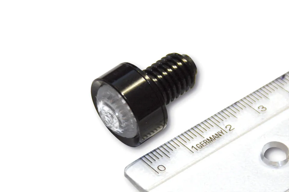 HIGHSIDER 203-215 LED Indicator "MONO" Clear Lens with E-Mark - Black