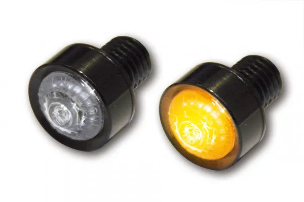 HIGHSIDER 203-215 LED Indicator "MONO" Clear Lens with E-Mark - Black