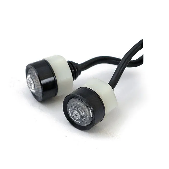 HIGHSIDER 203-215 LED Indicator "MONO" Clear Lens with E-Mark - Black