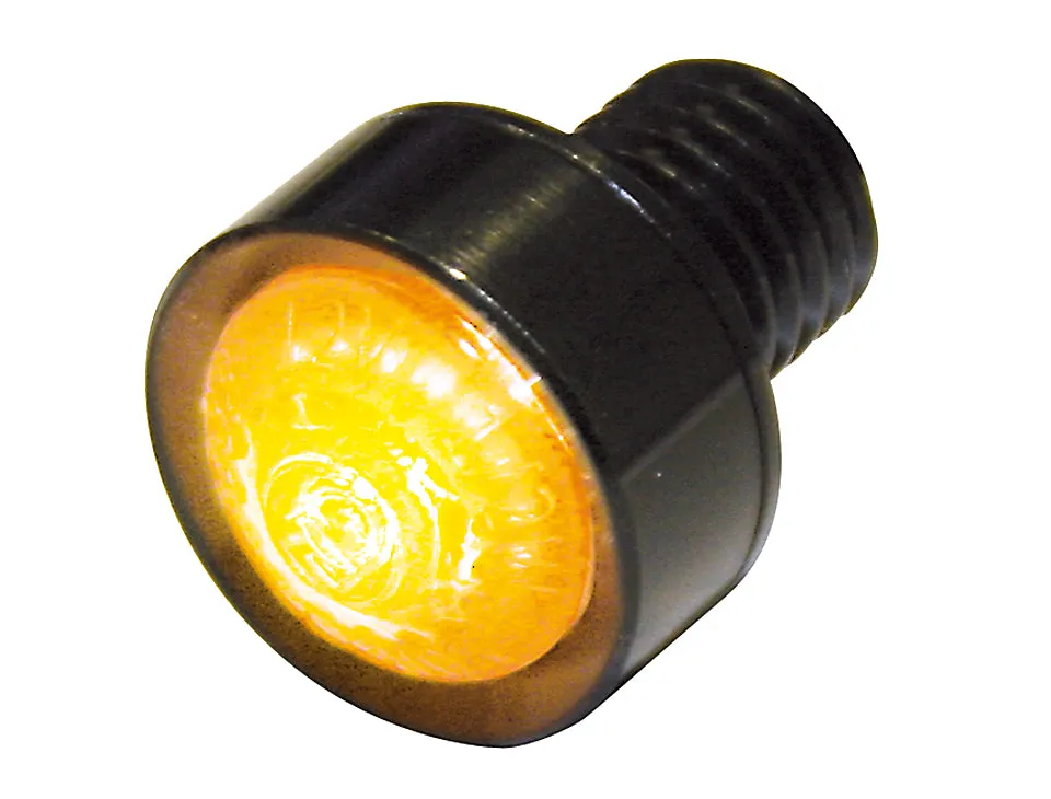 HIGHSIDER 203-215 LED Indicator "MONO" Clear Lens with E-Mark - Black