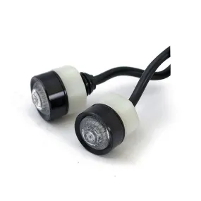 HIGHSIDER 203-215 LED Indicator "MONO" Clear Lens with E-Mark - Black