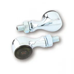HIGHSIDER 204-177 LED Indicator "APOLLO CLASSIC" Smoke Lens (Pair) - Chrome