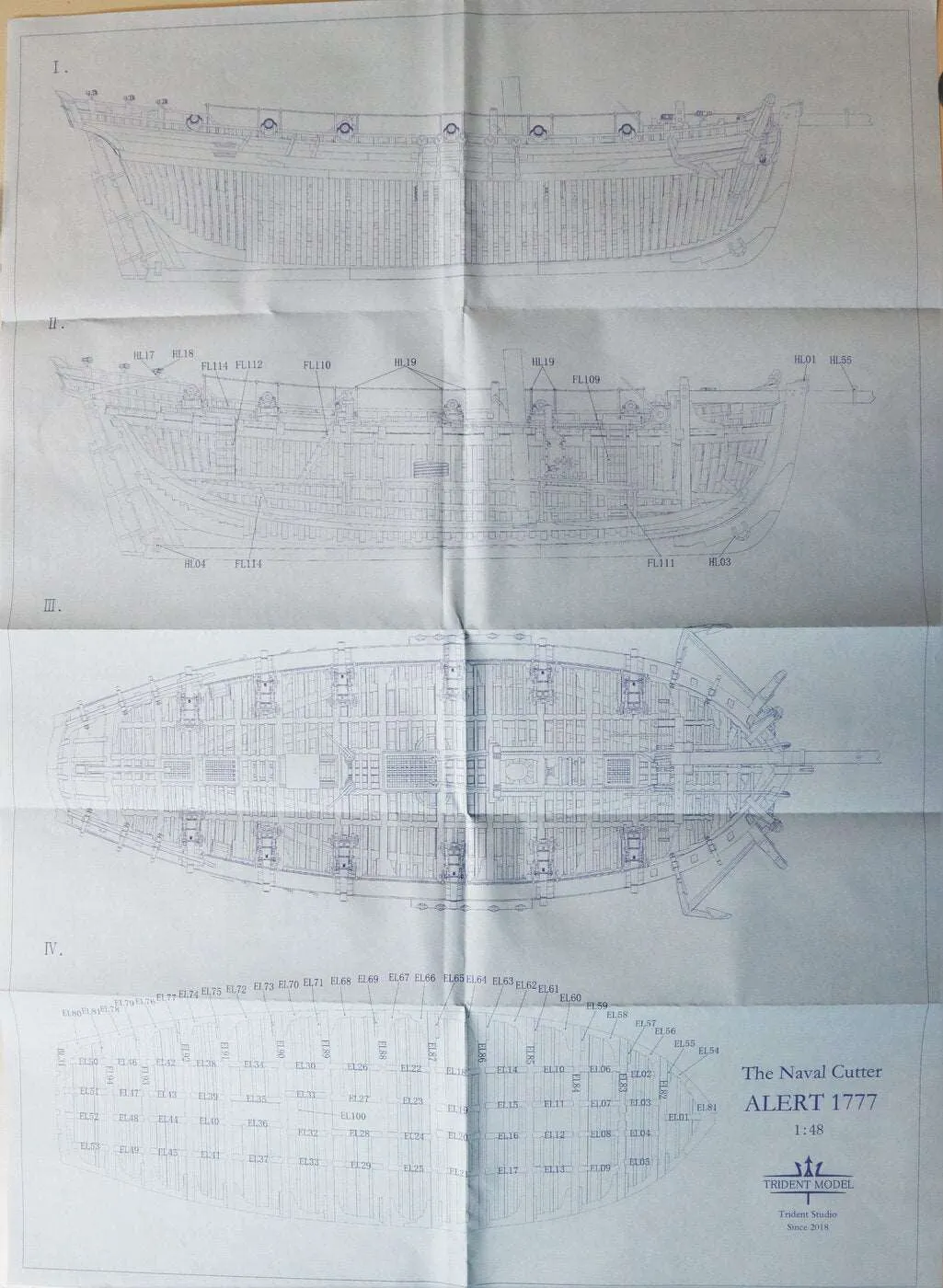 HMS Alert 1777  1:48 - Trident Model