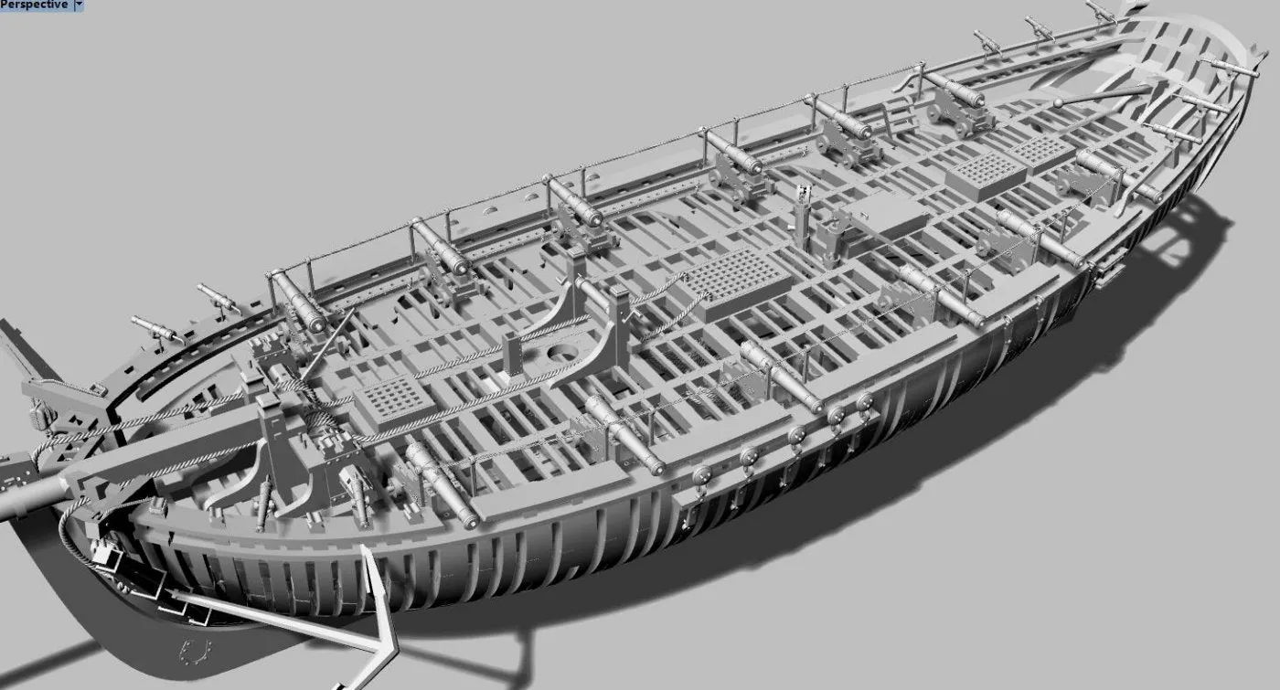 HMS Alert 1777  1:48 - Trident Model
