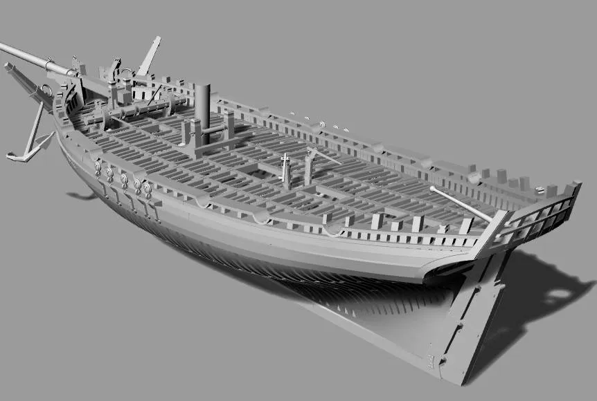 HMS Alert 1777  1:48 - Trident Model