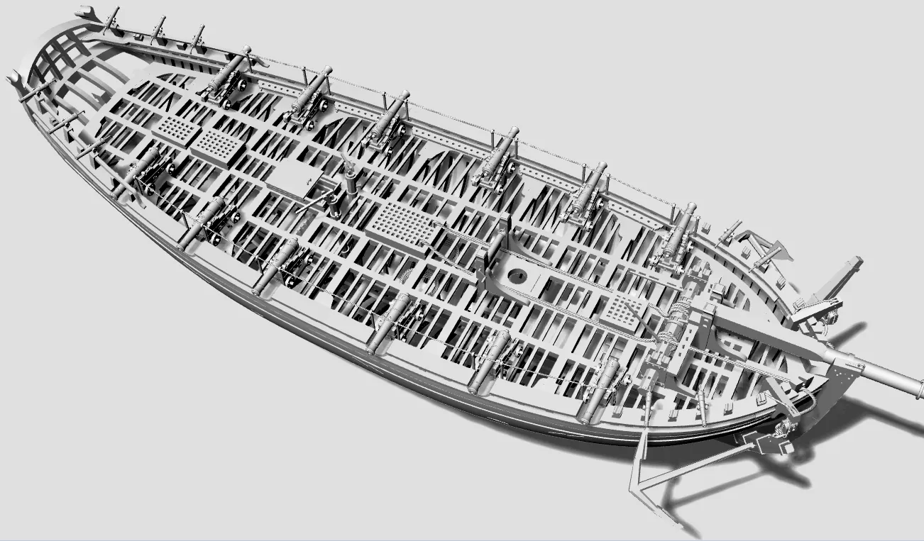 HMS Alert 1777  1:48 - Trident Model