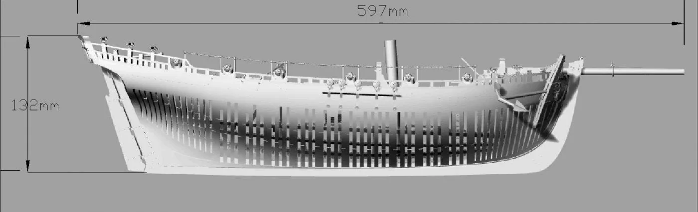 HMS Alert 1777  1:48 - Trident Model