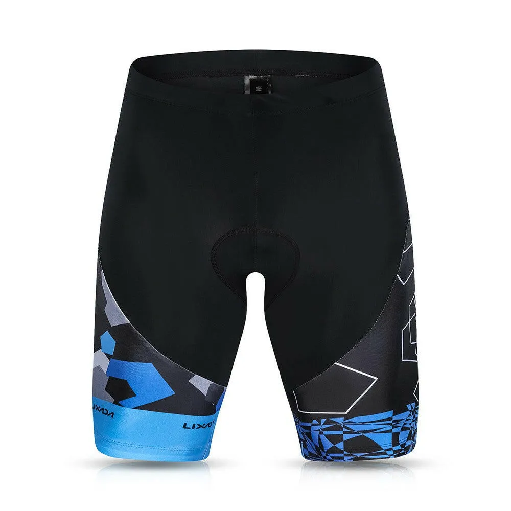 Lixada Men Cycling Jersey Set Breathable Quick-Dry Short Sleeve Biking Shirt and Gel   Padded Shorts MTB Cycling Outfit Set