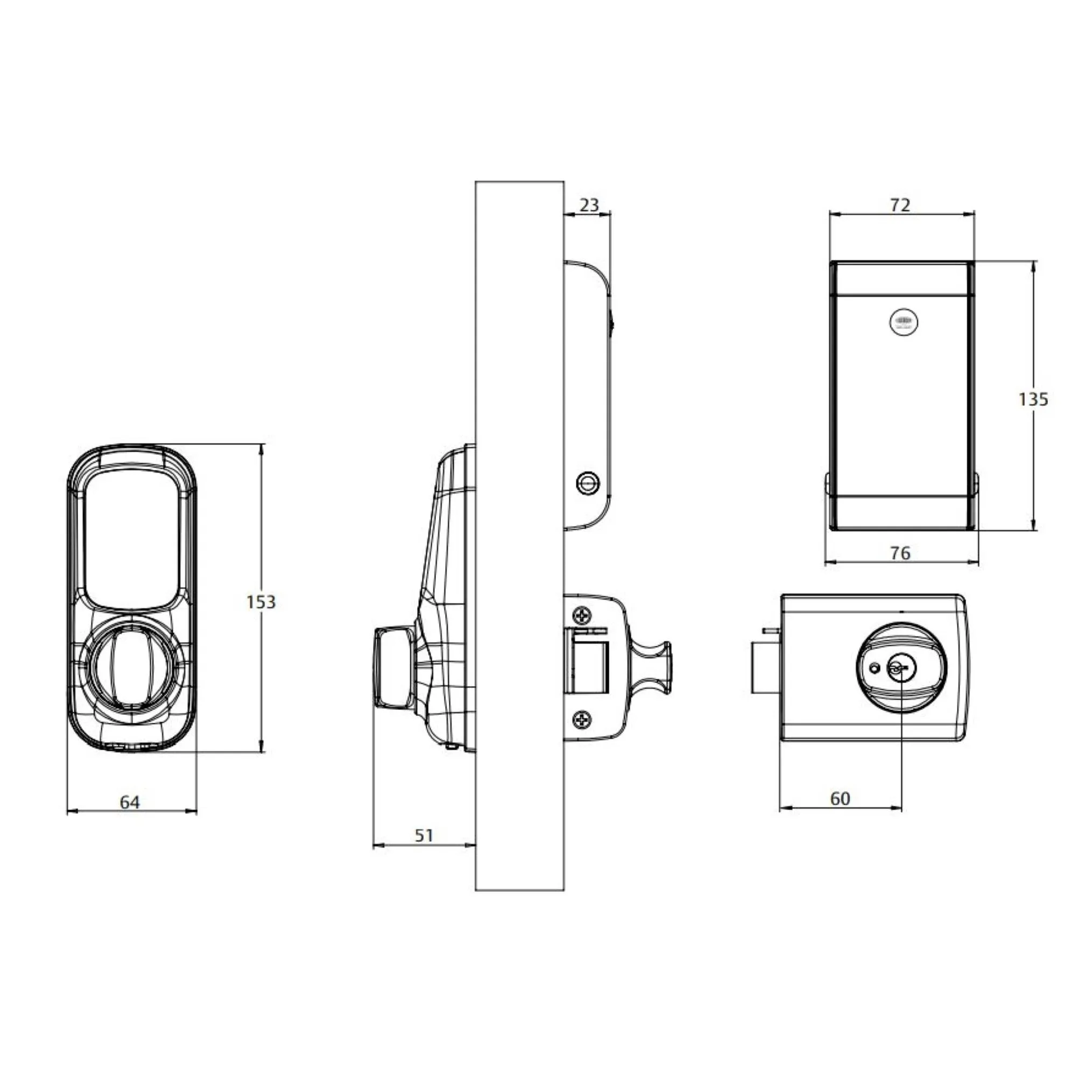 Lockwood 001 Touch Plus Smart Deadlatch
